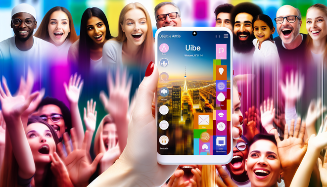 Vibrant cover for 'ambgogo สมัคร' featuring a mobile app interface and happy users